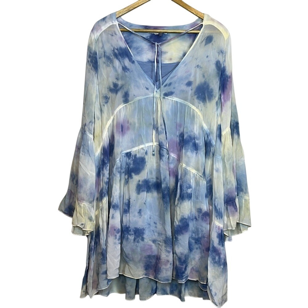 Young Fabulous & Broke Tie Dye dress EUC  Include camisole‎ Oversized flowy fit